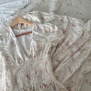 Loveshacky Fancy Floral Midi Dress